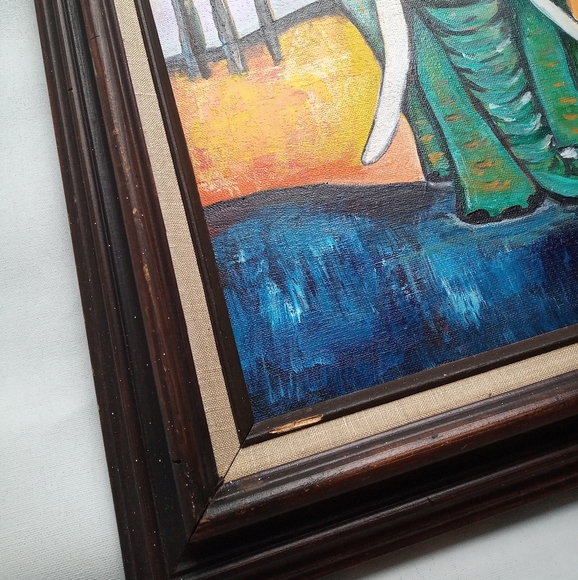 Original Acrylic Painting 'Protect the Elephants' - Picture 4 of 8